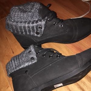 Black ankle boots
